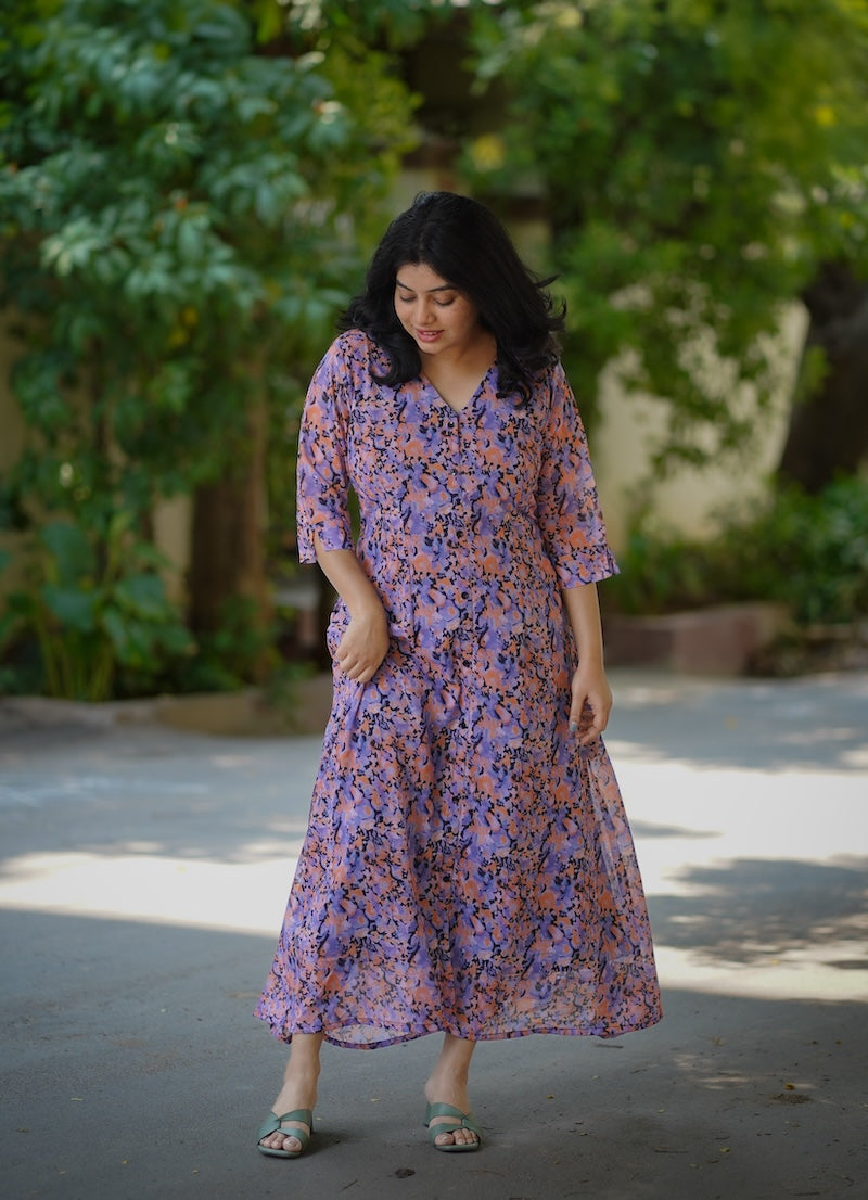bloom lavlove georgette dress