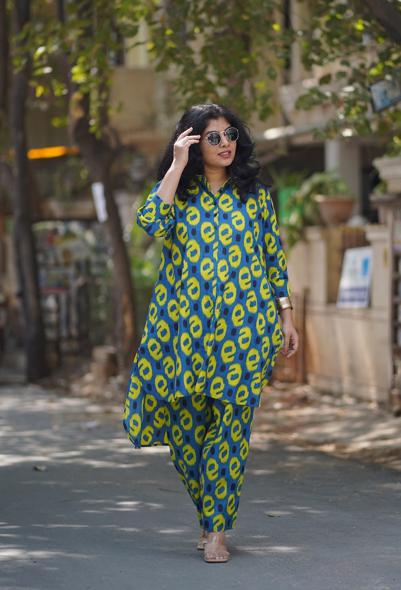 roohi e-print cotton co-ord set