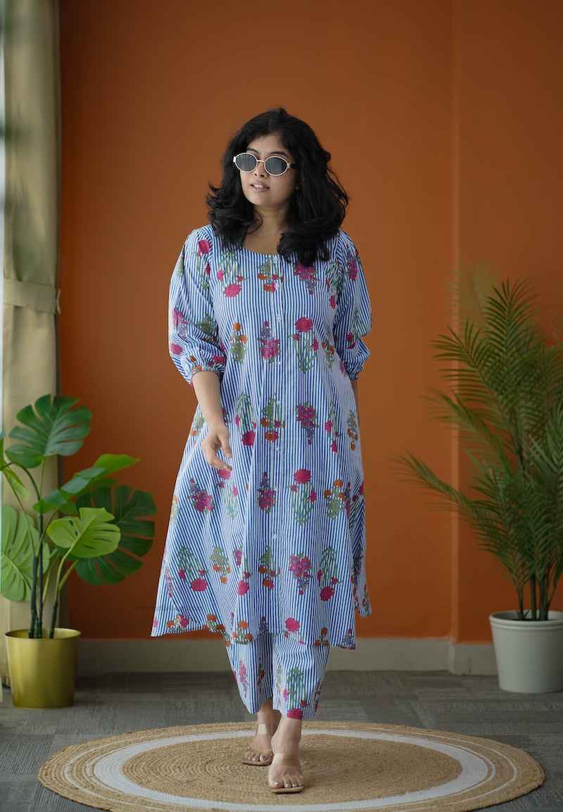 Piku stripes & motifs co-ord set