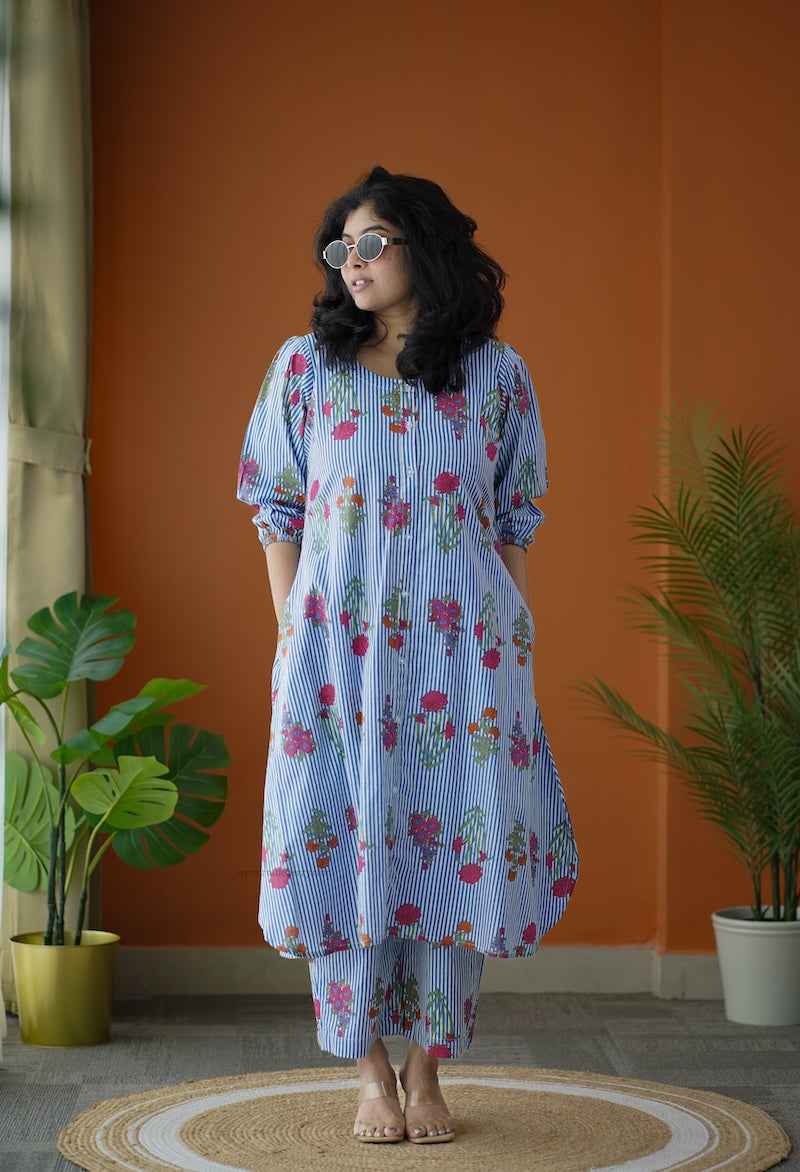 Piku stripes & motifs co-ord set