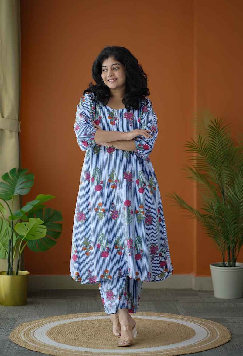 Piku stripes & motifs co-ord set