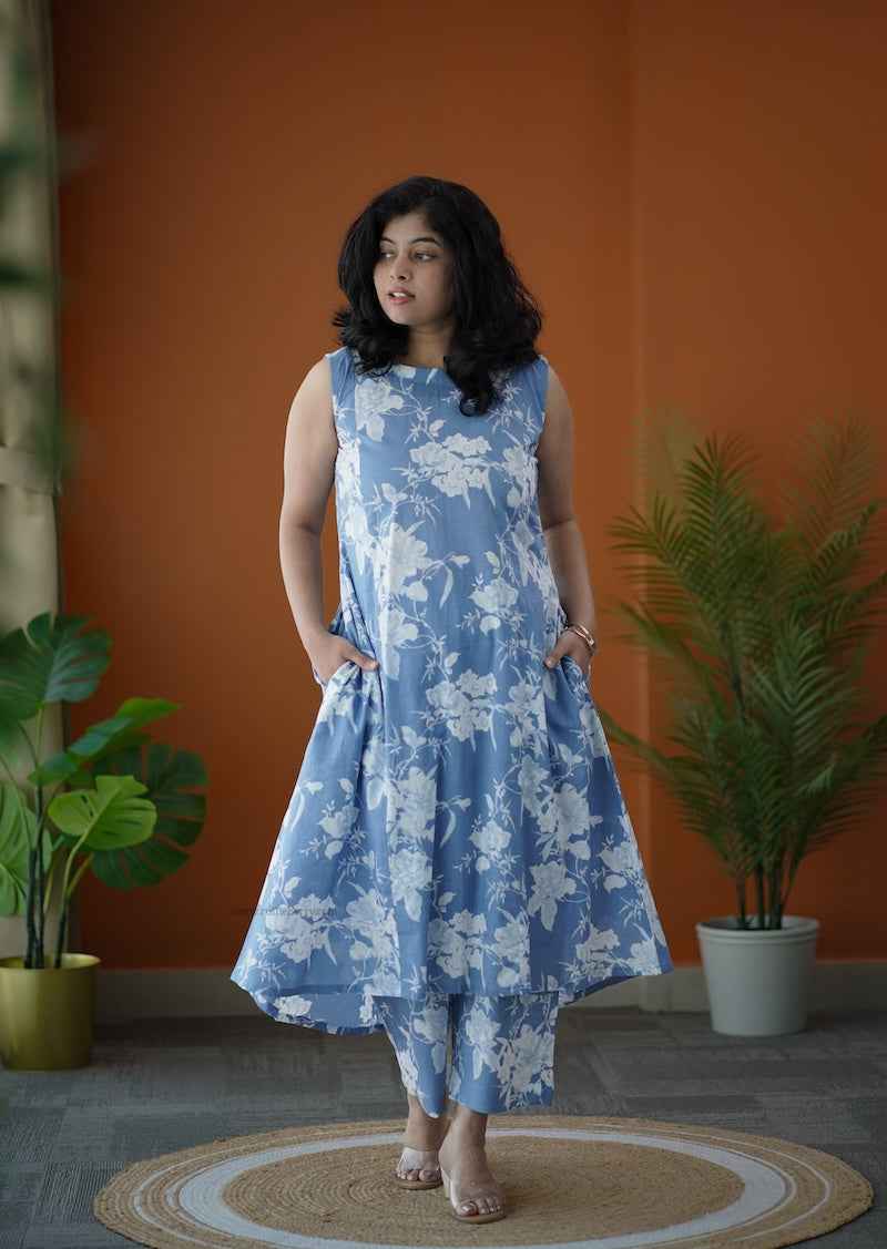 Piku iceblue co-ord set