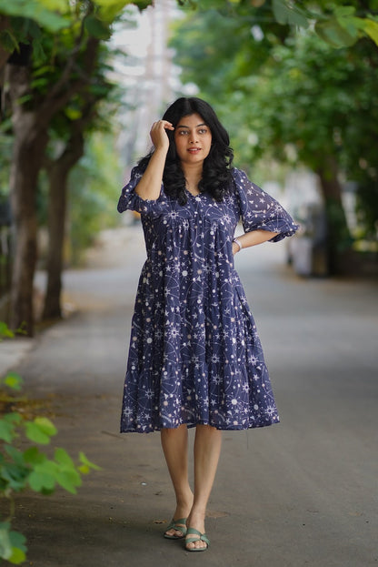 Bloom Celest Georgette Dress (Copy)