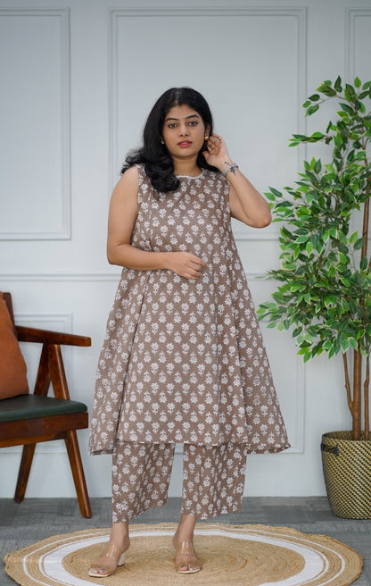 Warm Beige Cotton Co-ord Set image 3