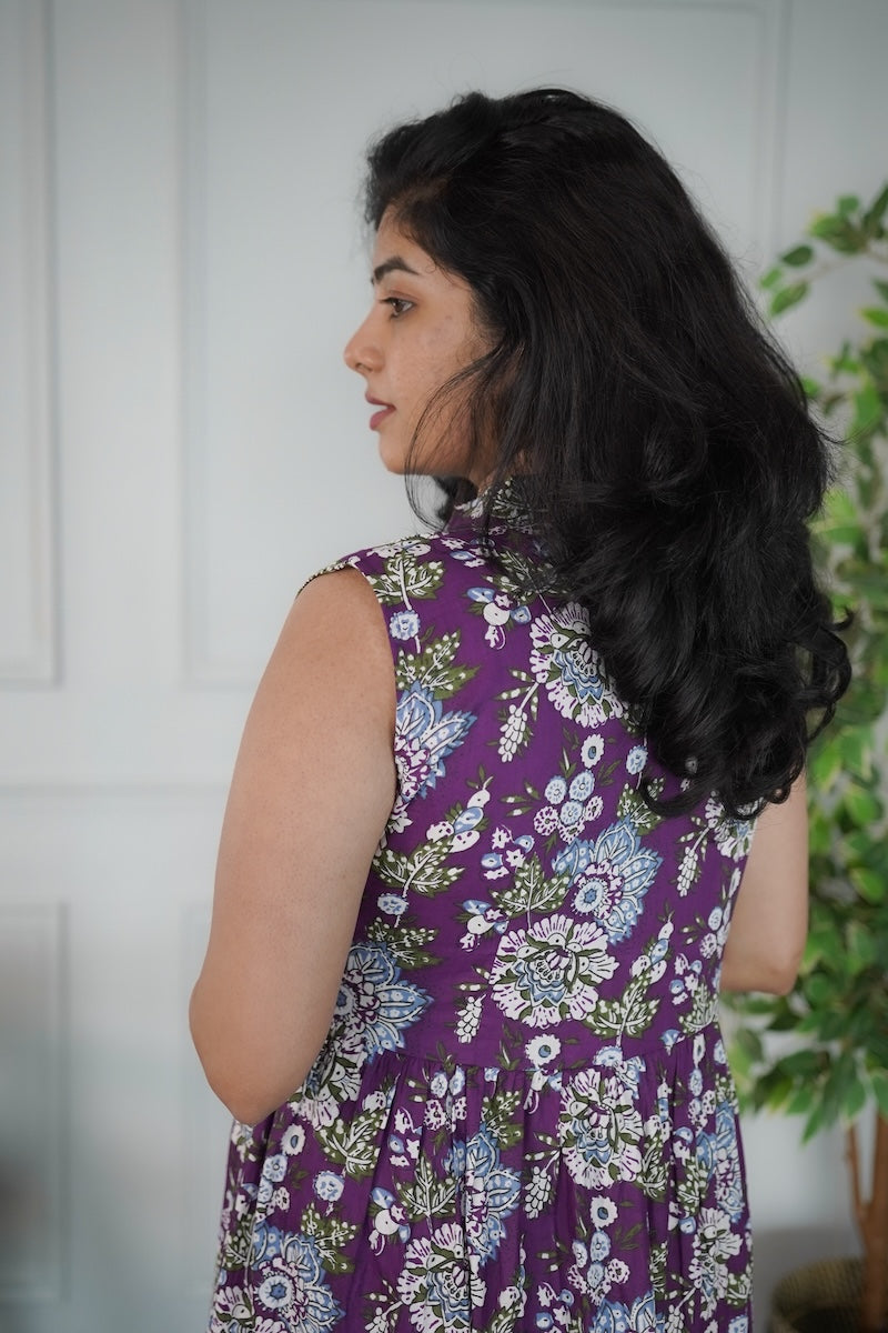 Elira Jamun Cotton Tier Dress image 8