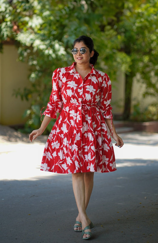 Emily Cherry Cotton Dress