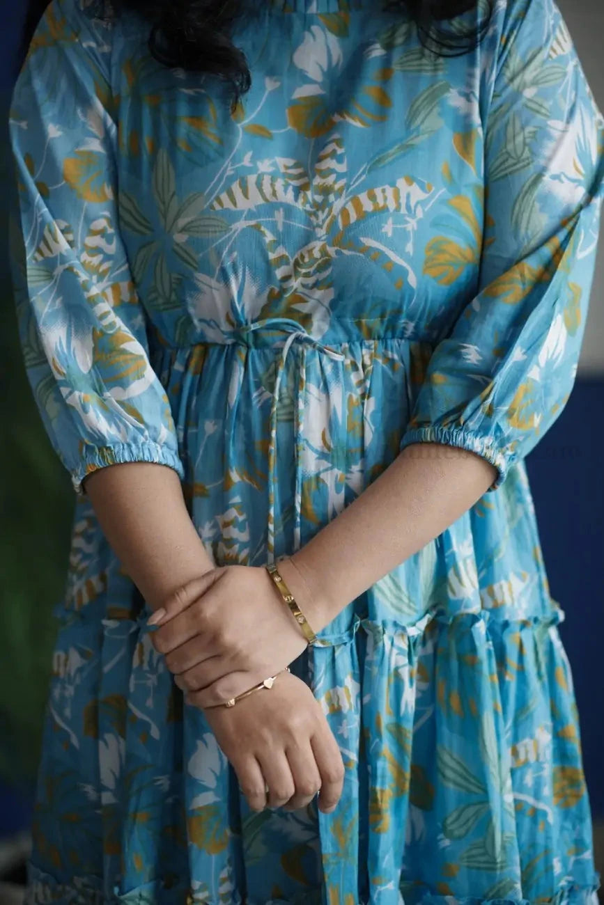 Augusta Tropical Cotton tier Dress