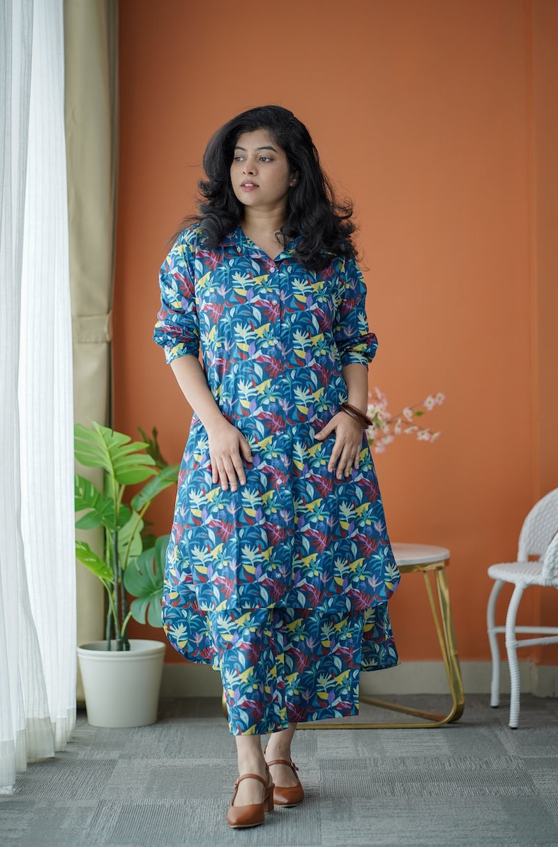 Jaan Multifloral Cotton Co-ord Set
