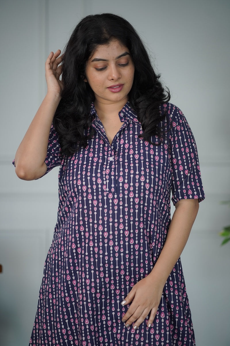 Indigo Cotton Co-ord Set image 4