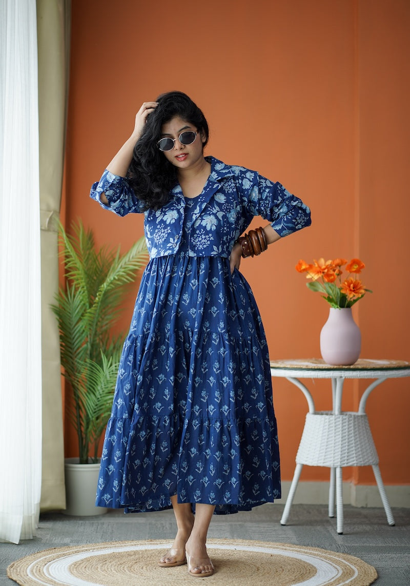 Maroba IndigoBlue Jacket Cotton Dress