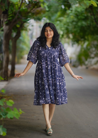 Bloom Celest Georgette Dress (Copy)