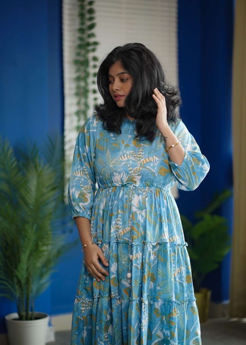 Augusta Tropical Cotton tier Dress