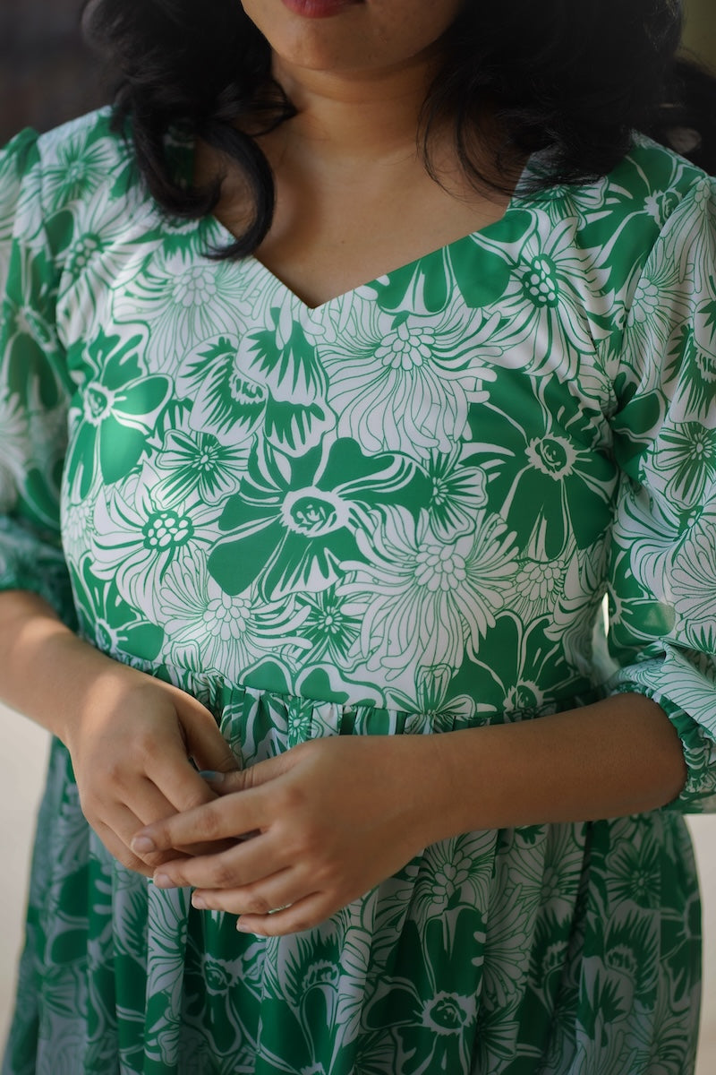 Bloom CelaGreen Georgette Dress