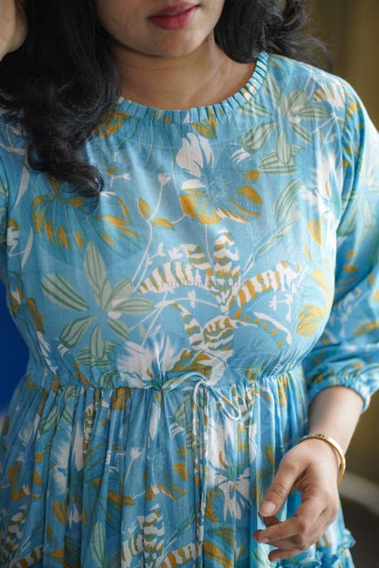 Augusta Tropical Cotton tier Dress