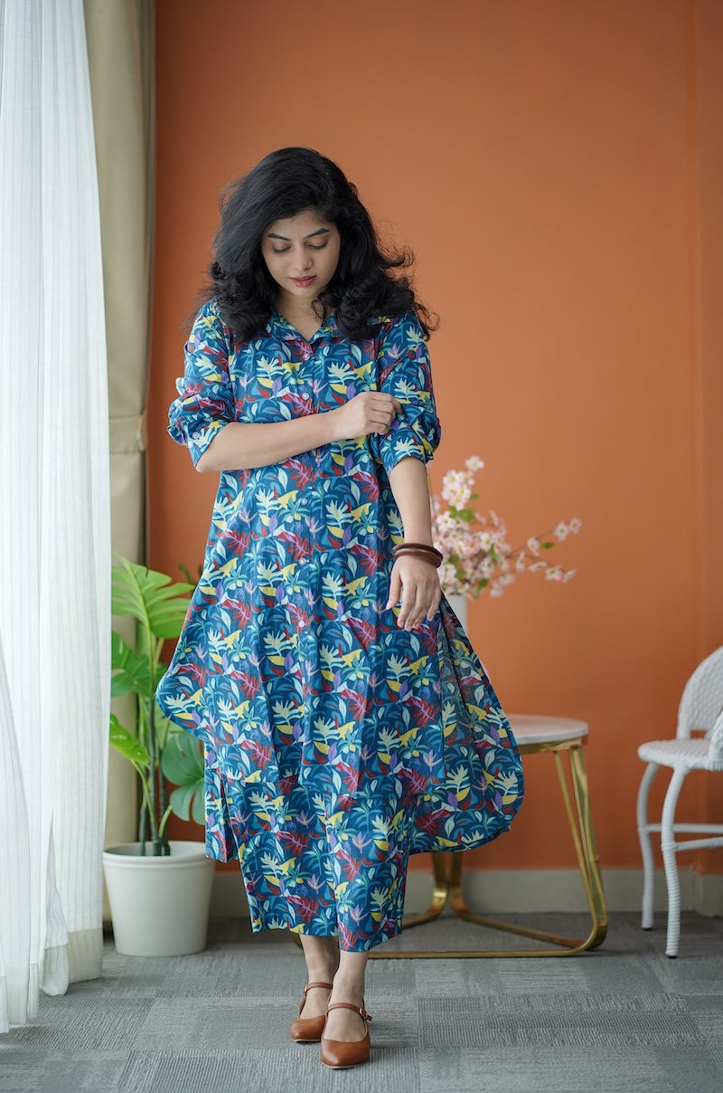 Jaan Multifloral Cotton Co-ord Set