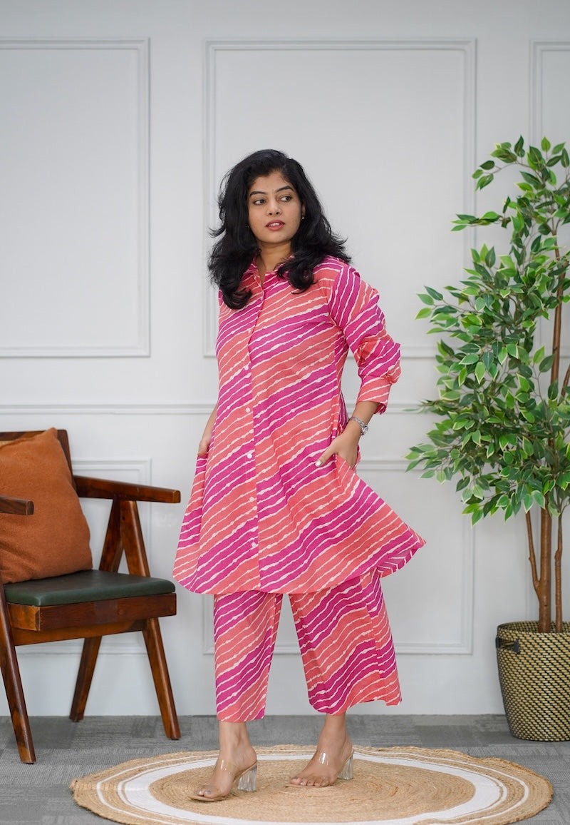 Leheriya Cotton Co-ord Set image 0