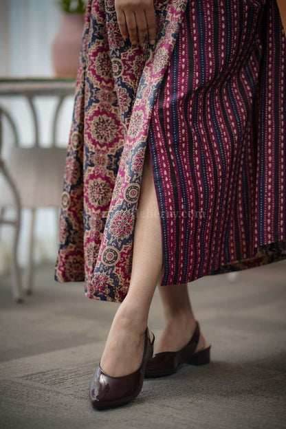Augusta Ajrakh Fusion Wrap Dress