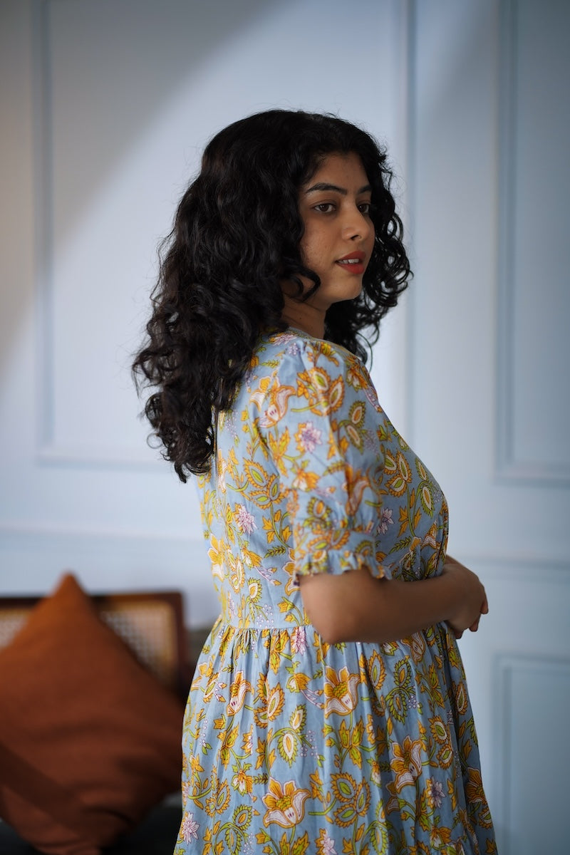 Elira BabyBlue Cotton Dress image 7