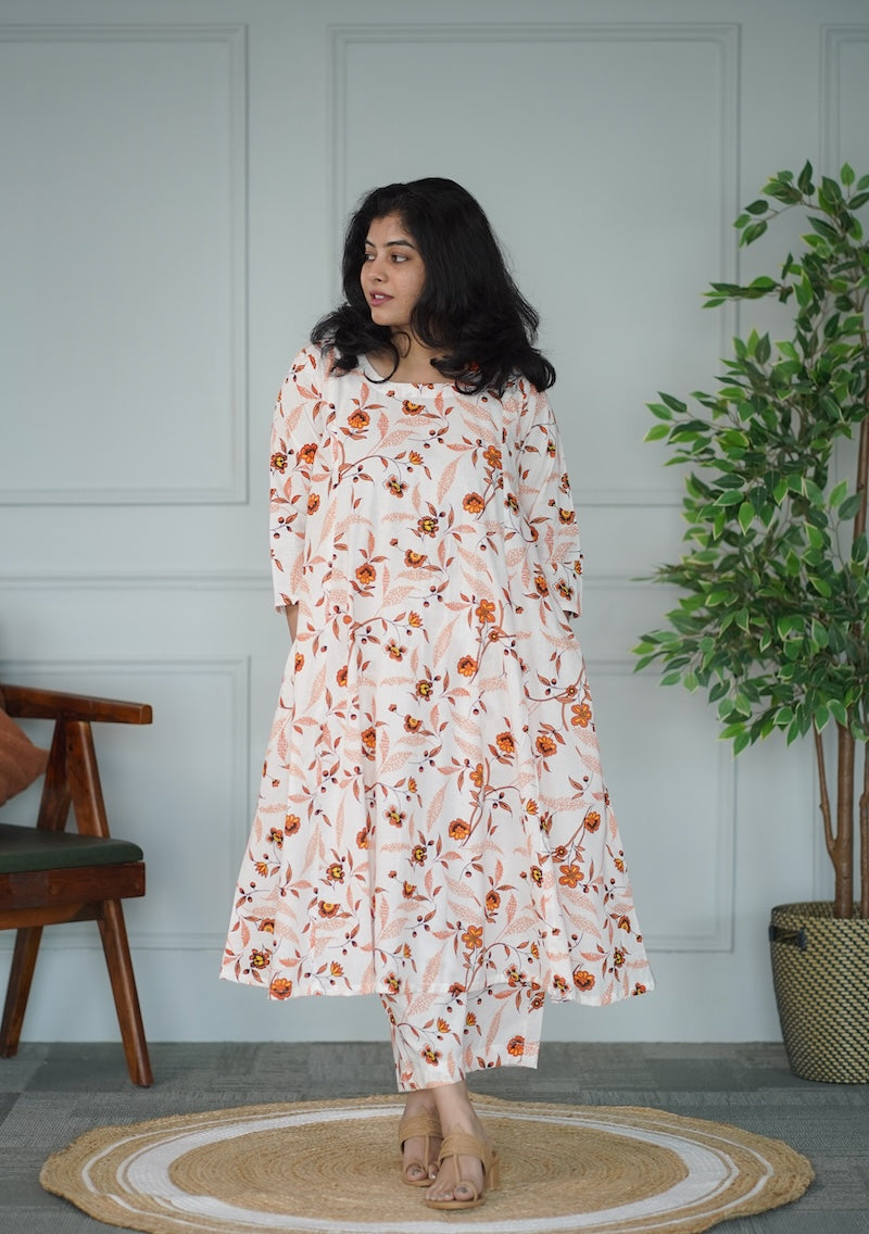 OffWhite Cotton Co-ord Set image 1