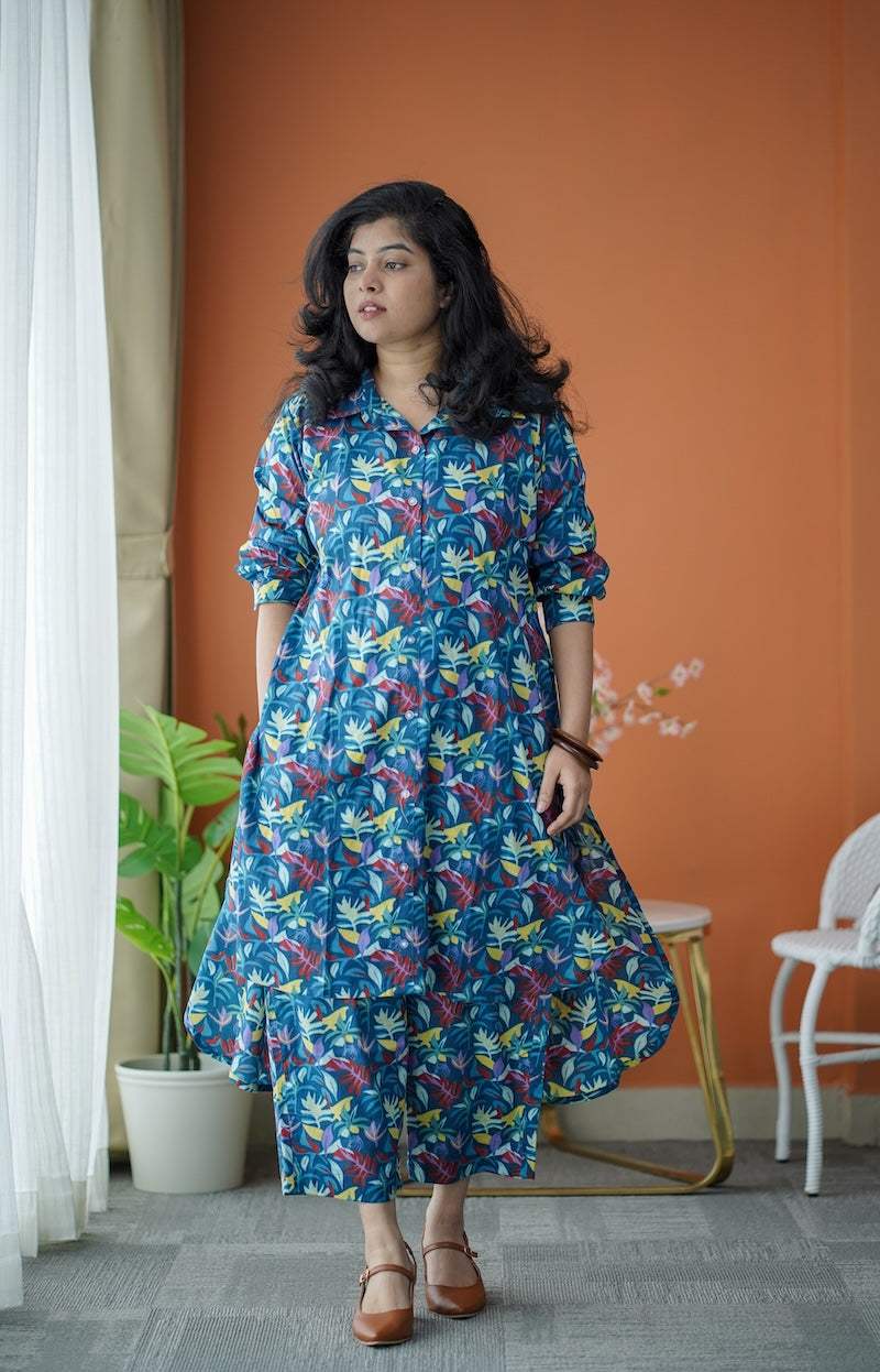 Jaan Multifloral Cotton Co-ord Set