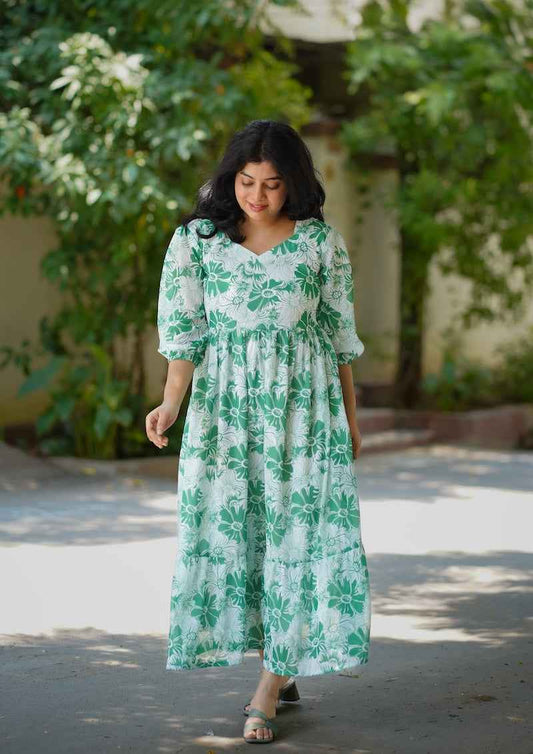 Bloom CelaGreen Georgette Dress