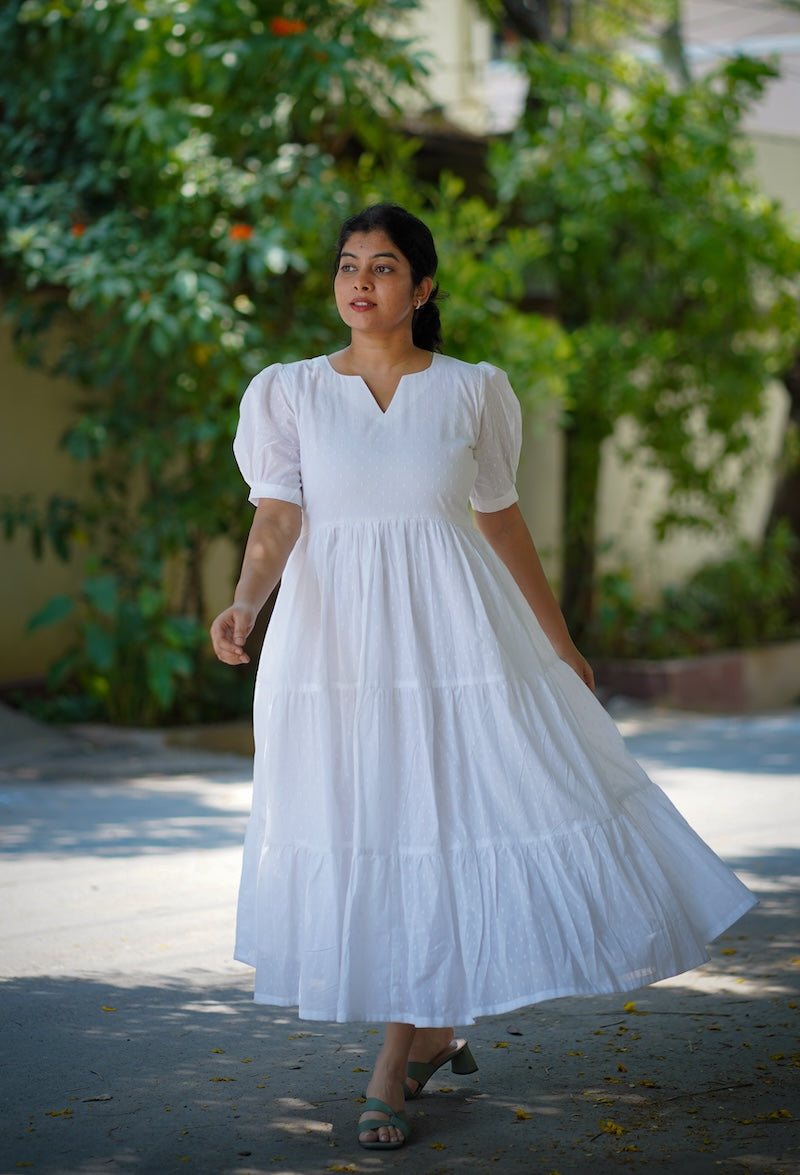 nadira white cotton dress image 1