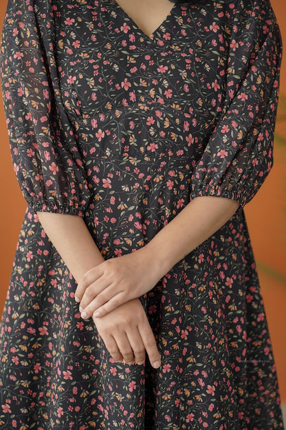 Sol Sprinkler A-Line Tier Dress