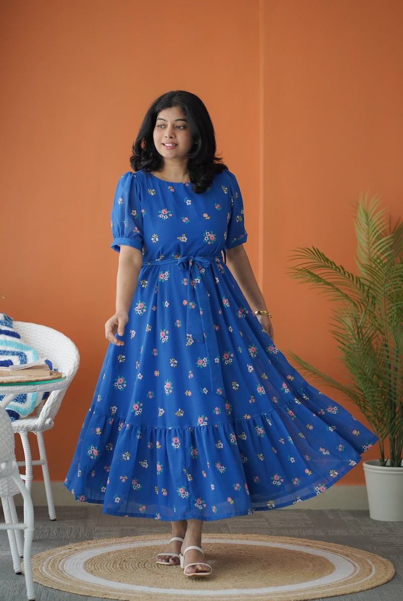 sol cobalt blue a-line dress