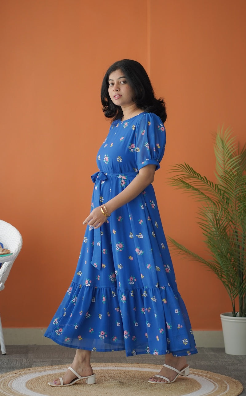 sol cobalt blue a-line dress