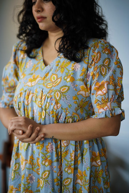 Elira BabyBlue Cotton Dress image 6