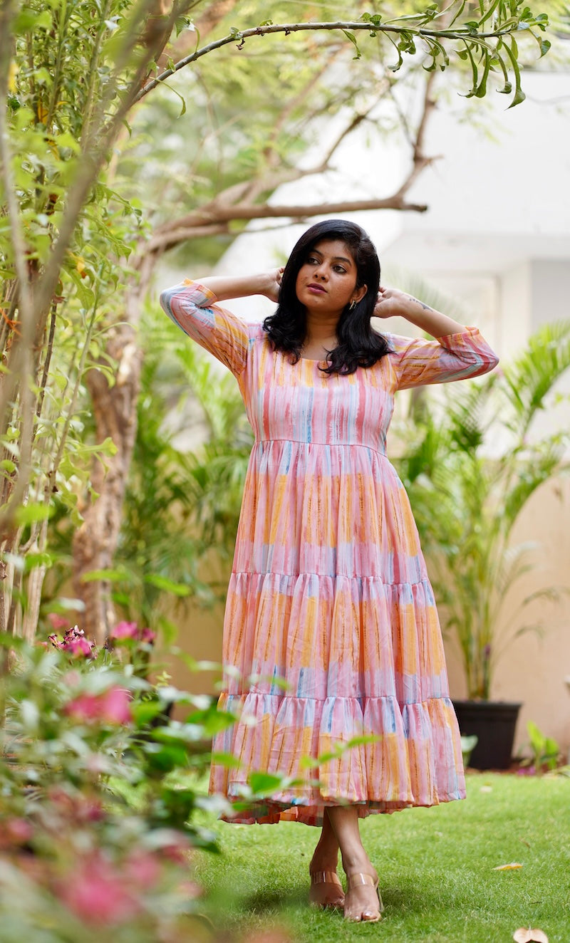 Candy Georgette Tier Dress image 0