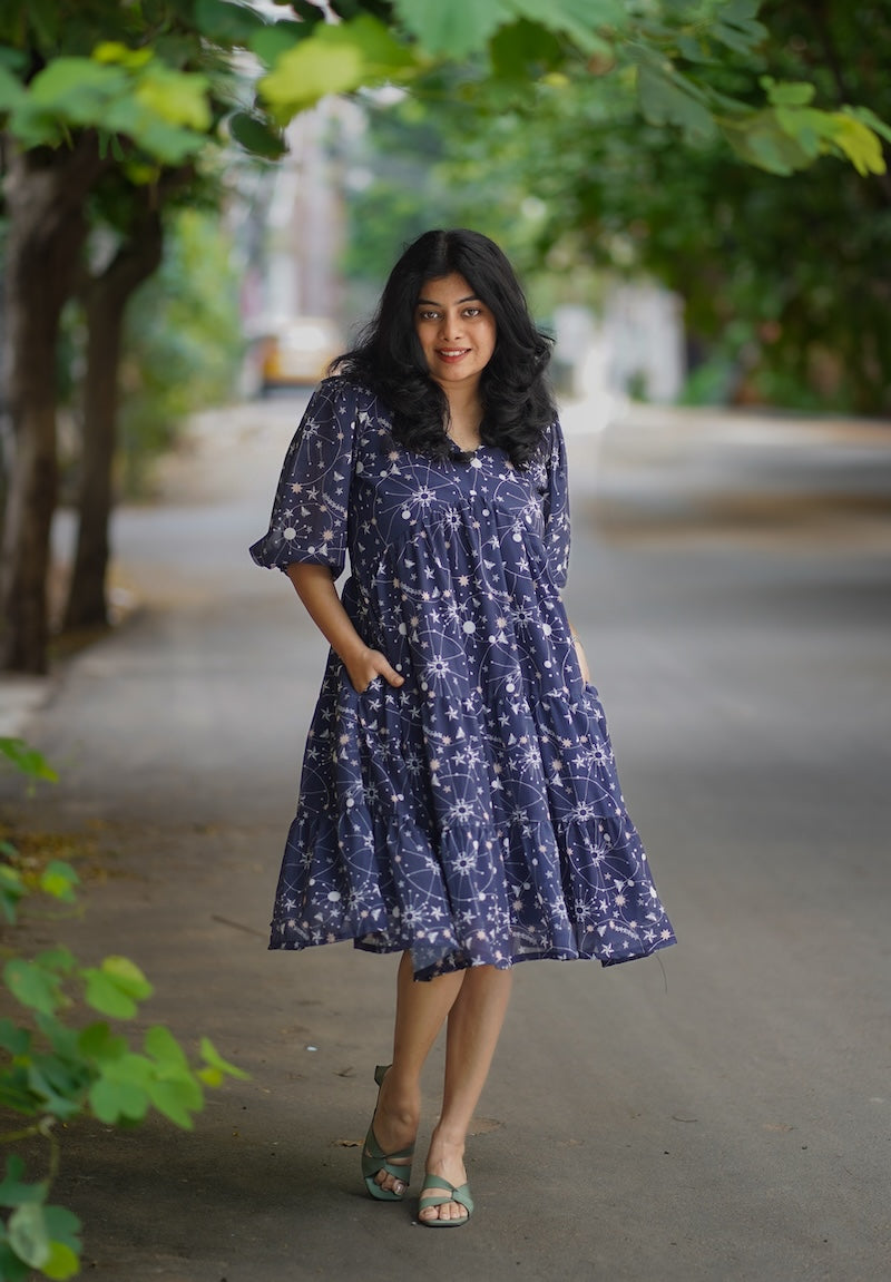 Bloom Celest Georgette Dress (Copy)
