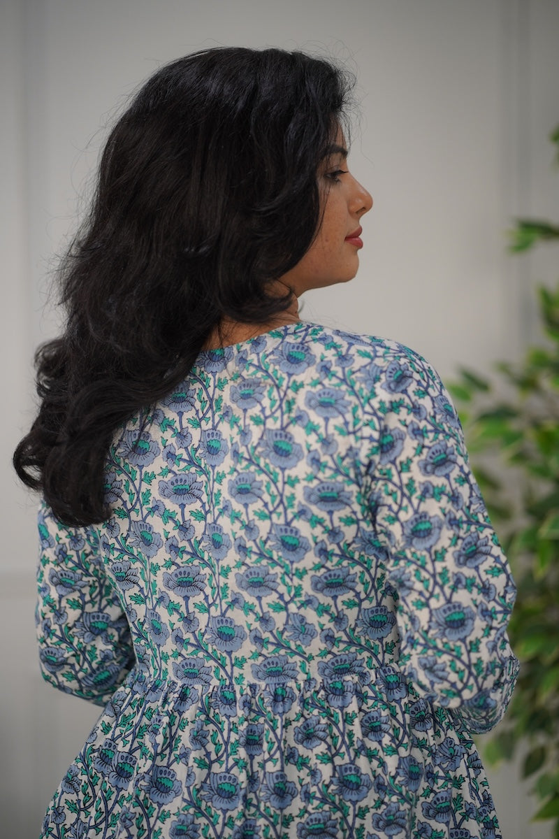 BlueWhite Cotton Co-ord Set image 6