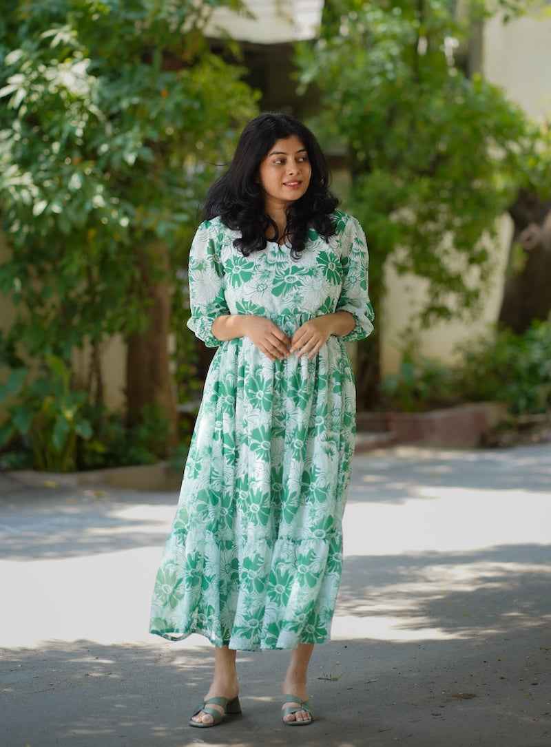 Bloom CelaGreen Georgette Dress