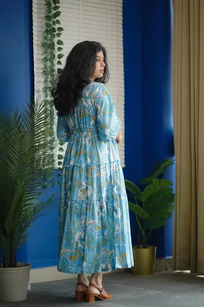 Augusta Tropical Cotton tier Dress