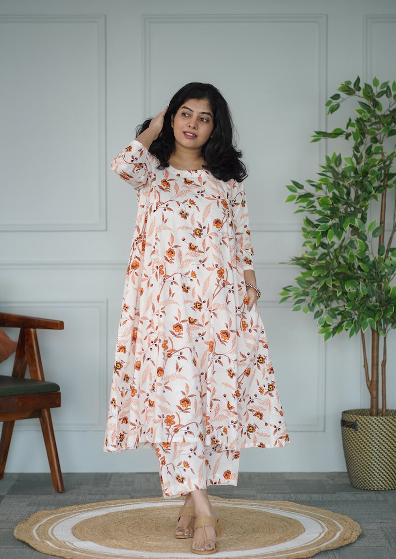 OffWhite Cotton Co-ord Set image 5