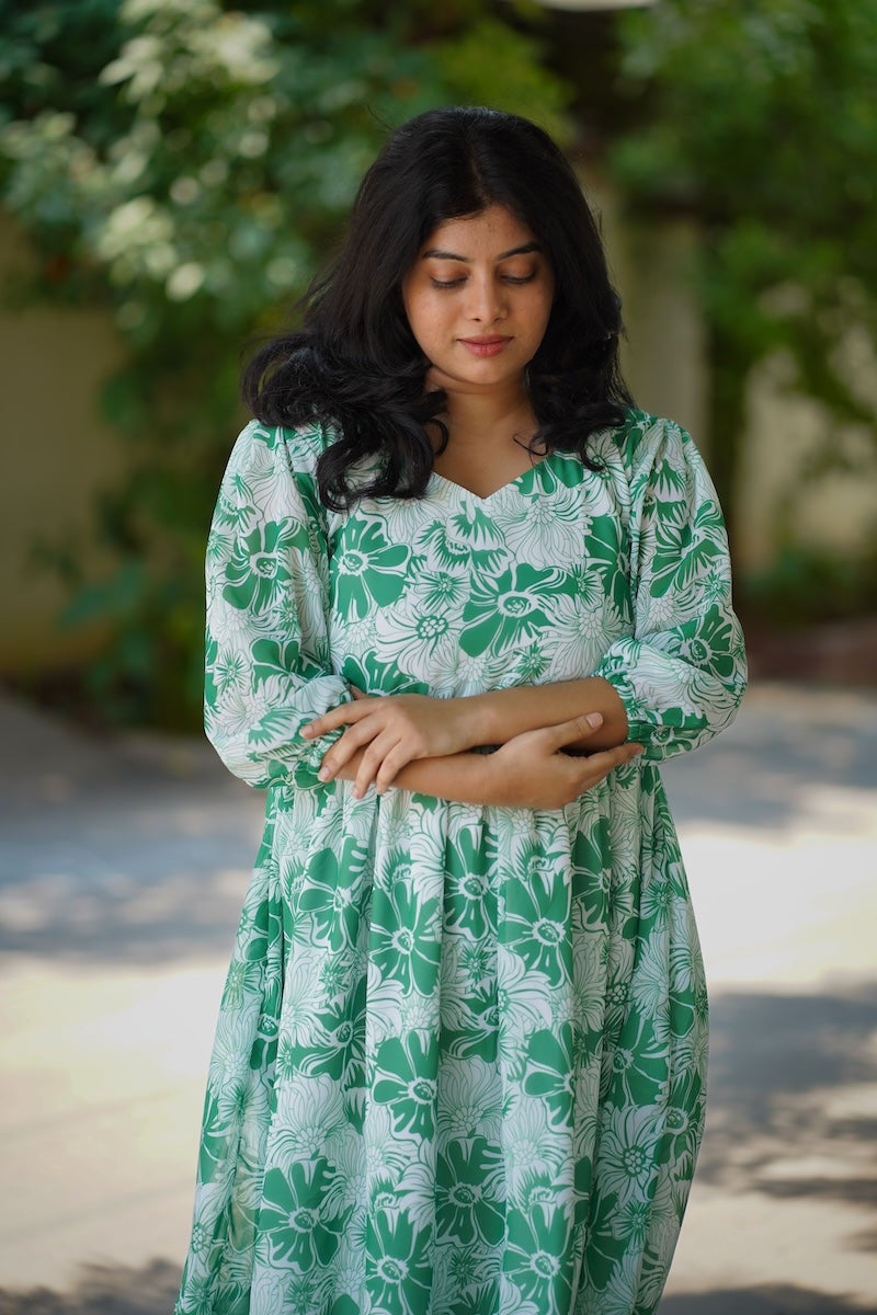 Bloom CelaGreen Georgette Dress