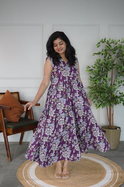Elira Jamun Cotton Tier Dress image 5