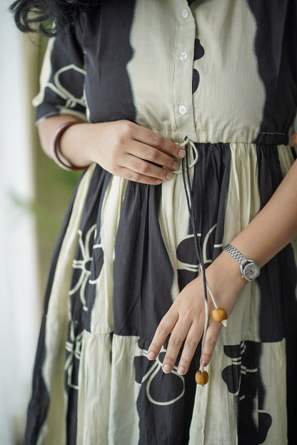 Maroba OffWhite Cotton Tier Dress