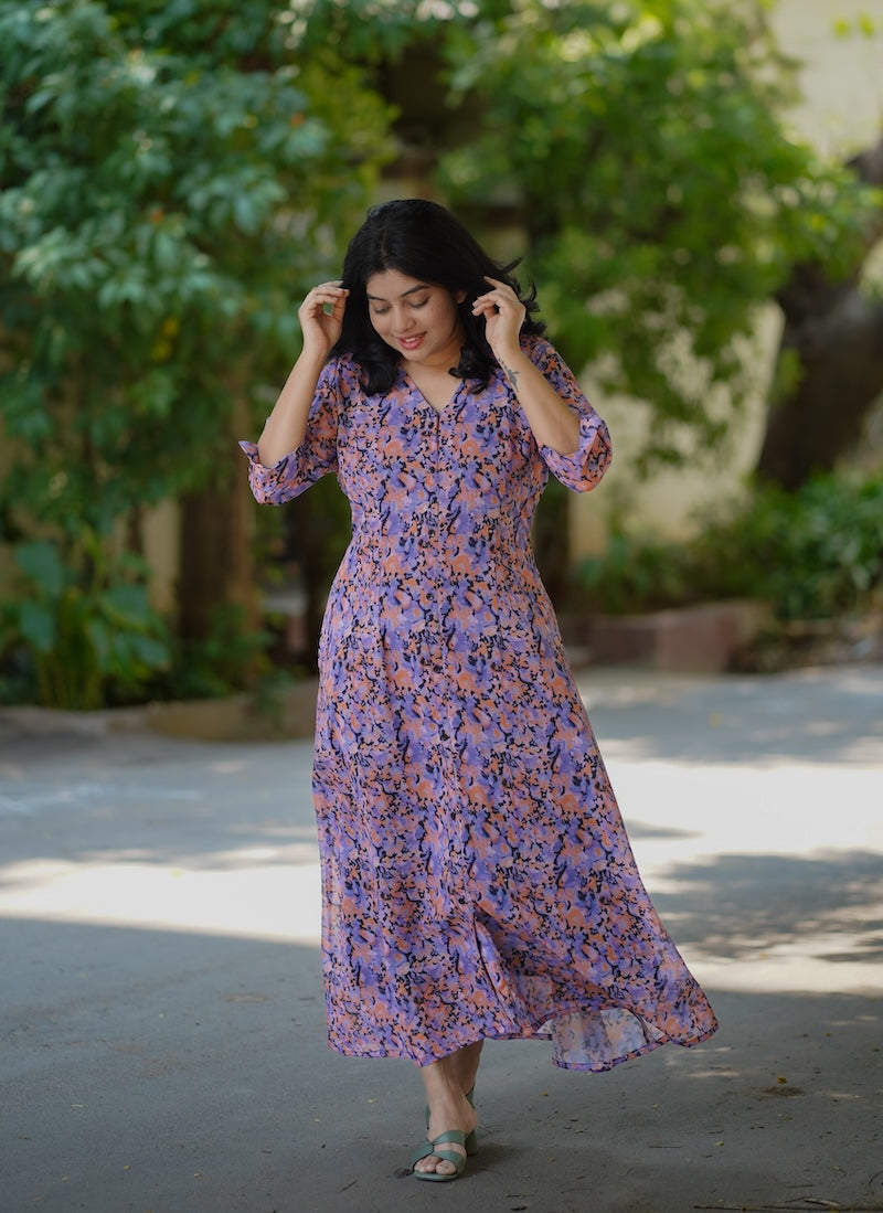 Bloom Lavlove Georgette Dress