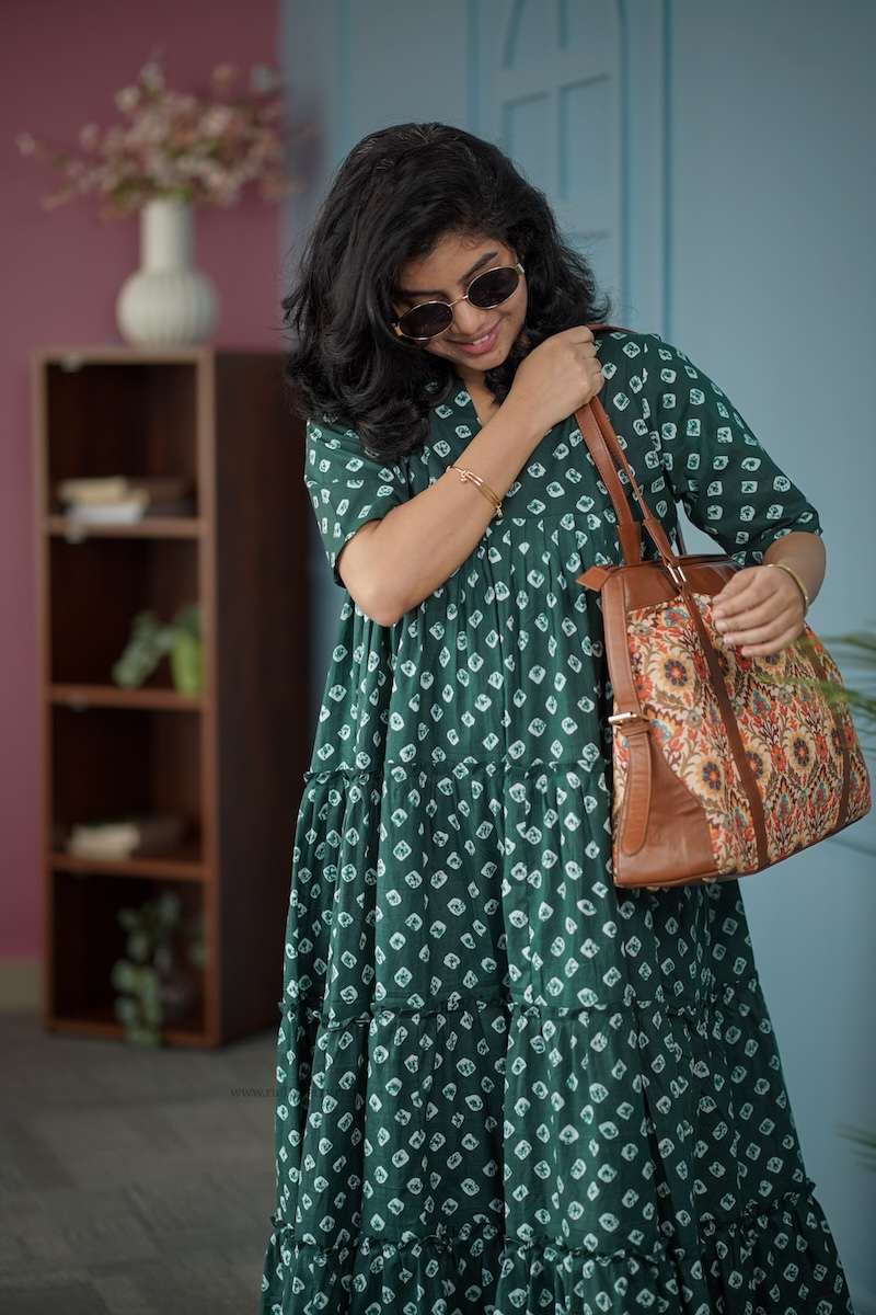 BarB BottleGreen Cotton Dress