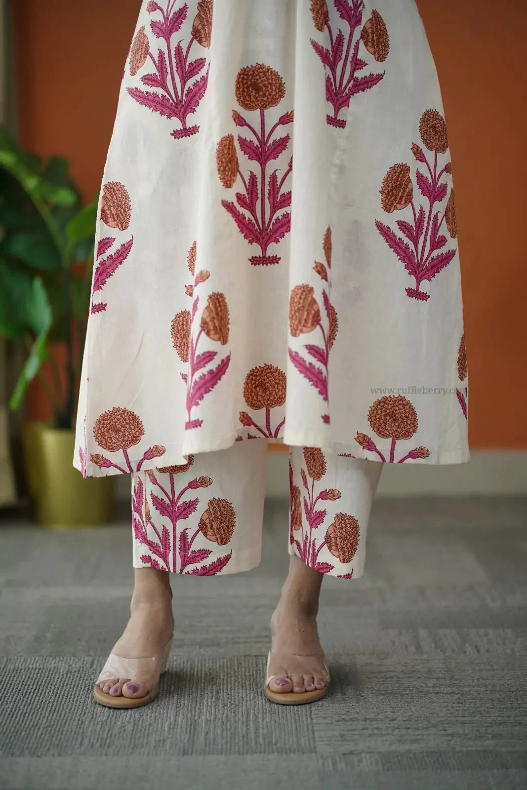 Niva OffWhite Cotton Co-ord Set