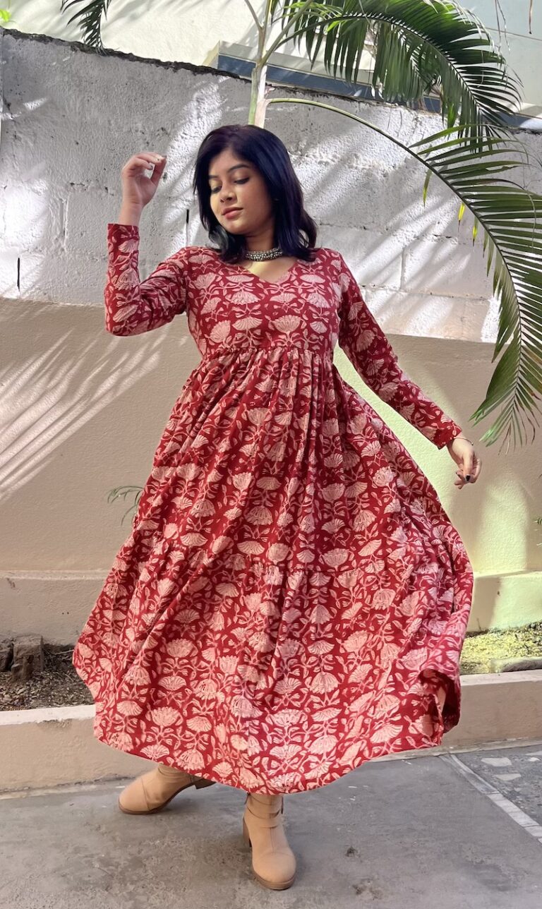 Amaya Cotton Tier Dress | Ruffleberry