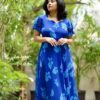 Midnight blue georgette dress