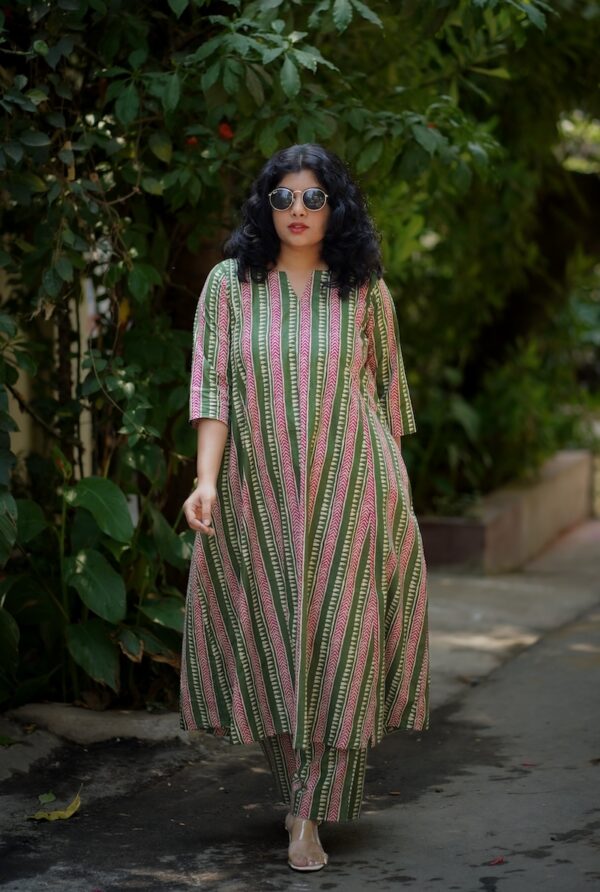 Lara Boho Stripes Cotton Coord