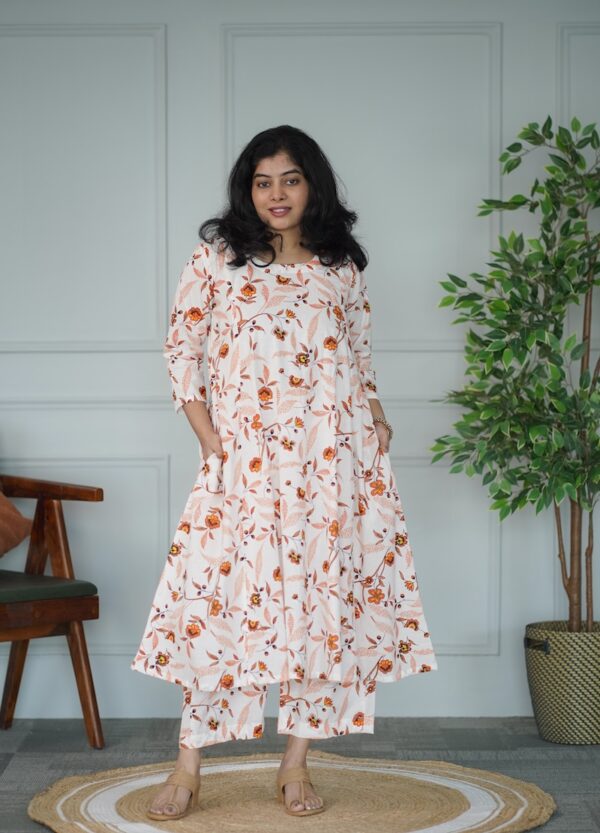 OffWhite Cotton Co-ord Set