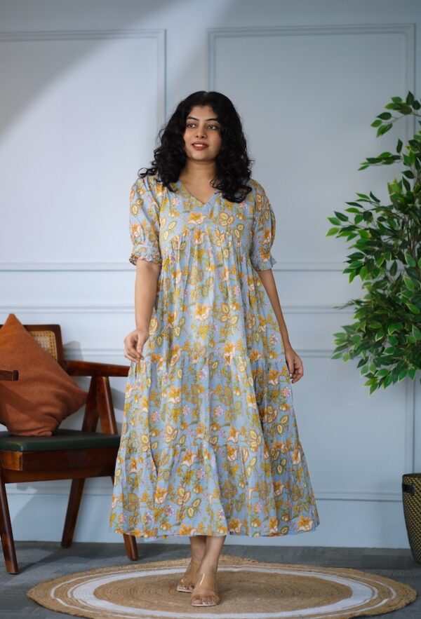 Elira BabyBlue Cotton Dress